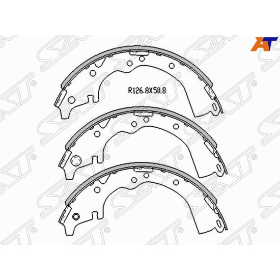 Колодки тормозные барабанные зад TOYOTA LITE/TOWNACE #M60/#R3# SAT