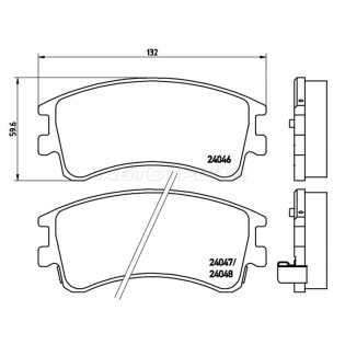 Колодки тормозные перед MAZDA 6 GG BREMBO