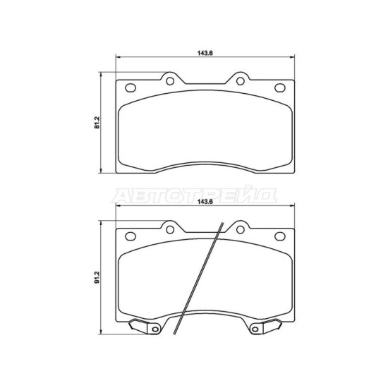 Колодки тормозные перед NISSAN PATROL Y62 10- BREMBO