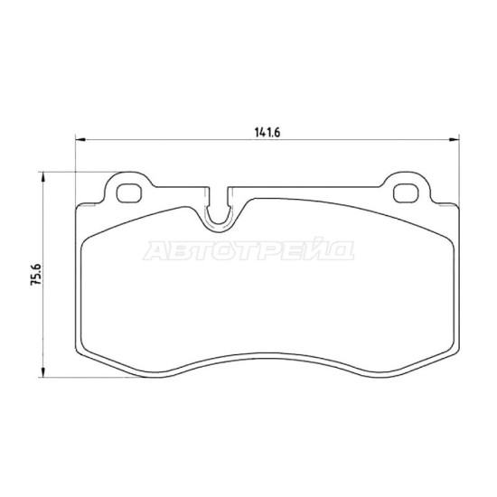 Колодки тормозные передн MERCEDES CL 215 06-/CLS 219 04-/E-CLASS 211 02-/S-CLASS 221 05-/SL 230 06 BREMBO