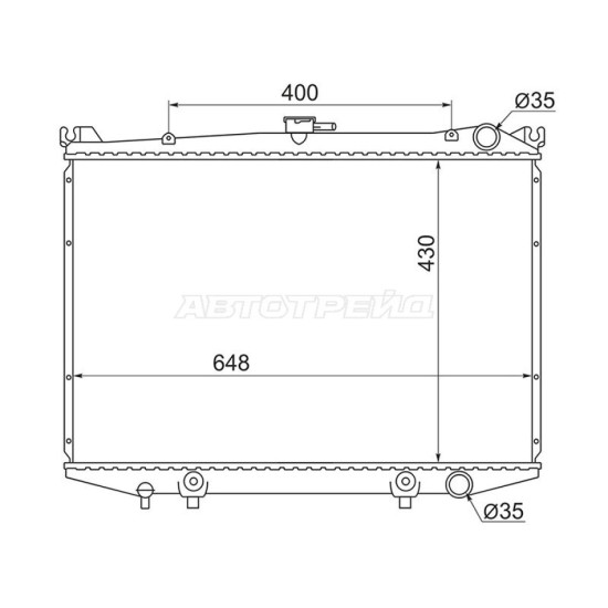 Радиатор Nissan Terrano 86-96 / Datsun 85-96 SAT