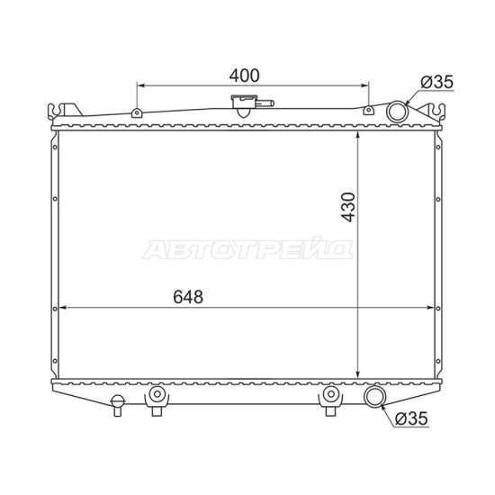 Радиатор Nissan Terrano 86-96 / Datsun 85-96 SAT