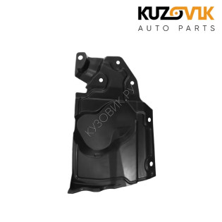 Пыльник защита двигателя левая Nissan X-Trail T31 (2006-2014) пластиковая KUZOVIK